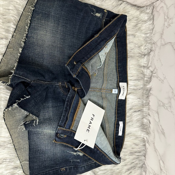 NWT FRAME Size 30 Le Cut Off Denim Shorts - Picture 8 of 9